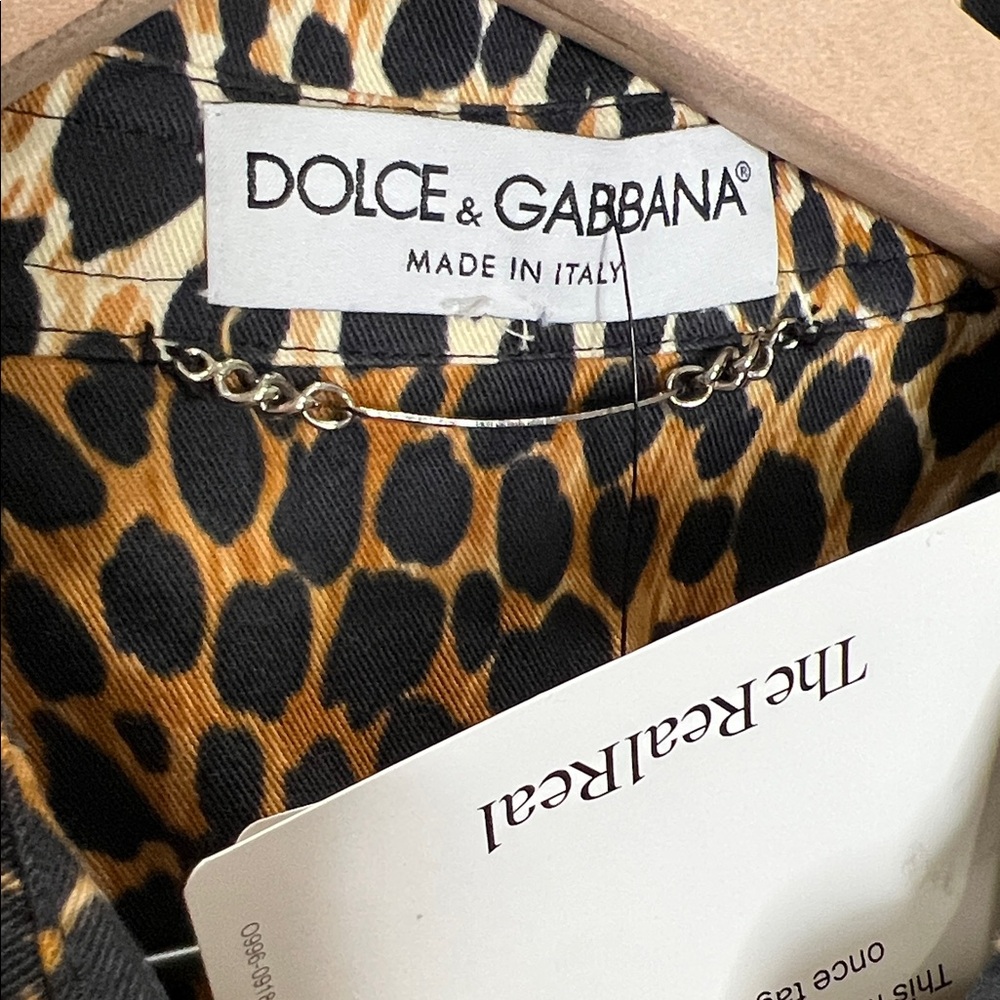 Dolce & Gabbana Animal Print Cheetah Jean Jacket - Picture 3 of 9
